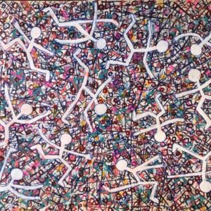 Moebios danzando en el cielo, sobre una ciudad casi abandonada